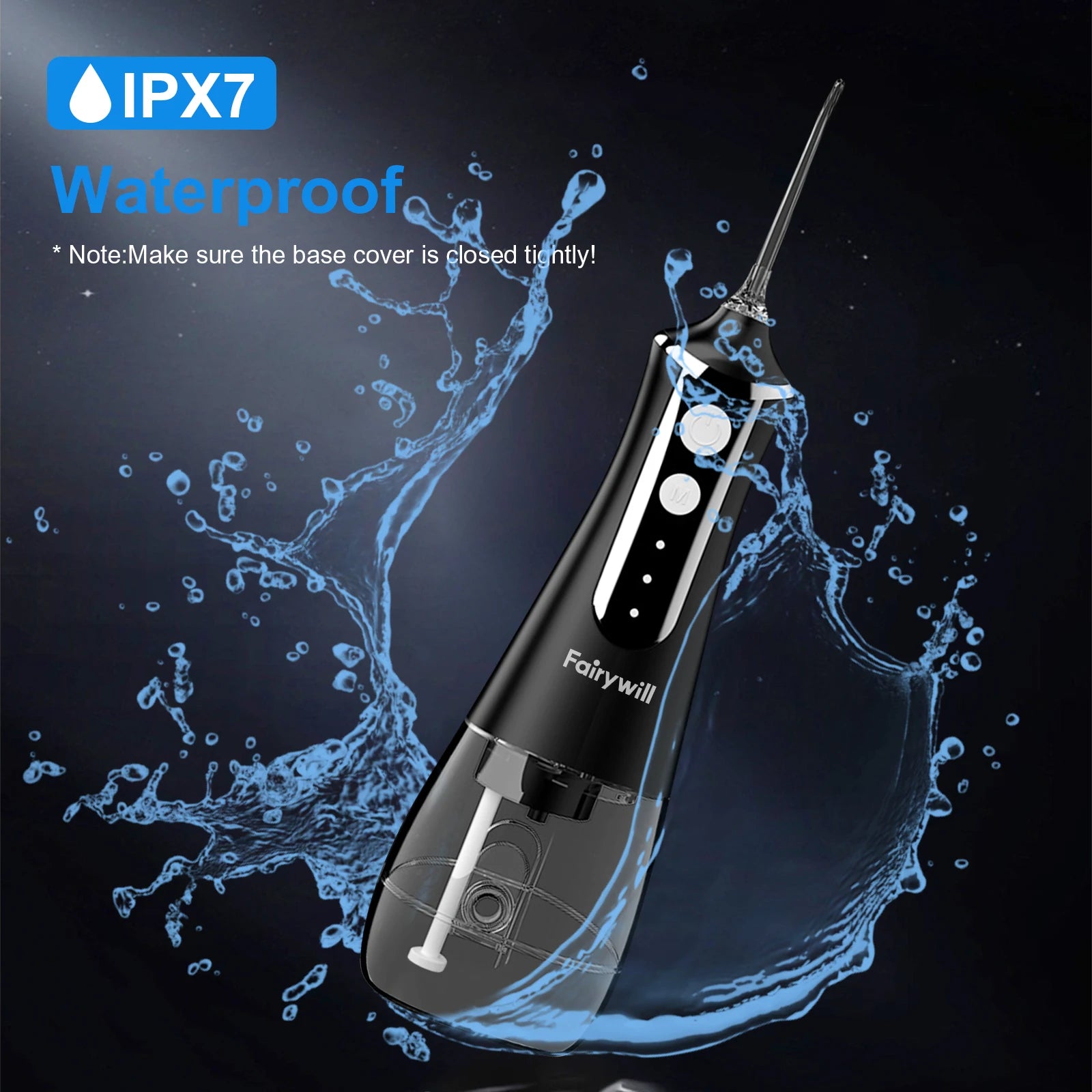 Fairywill Water Flosser – USB, 5 Tips, Travel