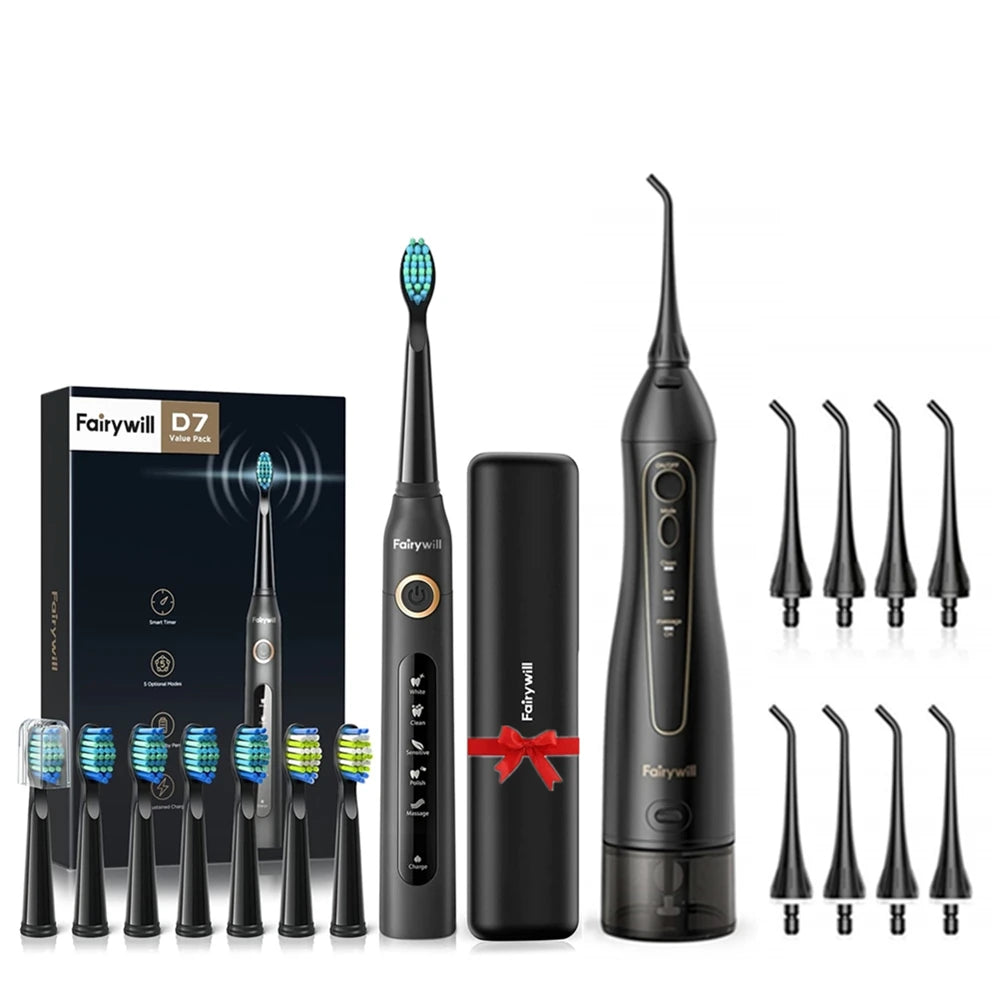 Fairywill Water Flosser – 300ML, 3 Modes, Rechargeable