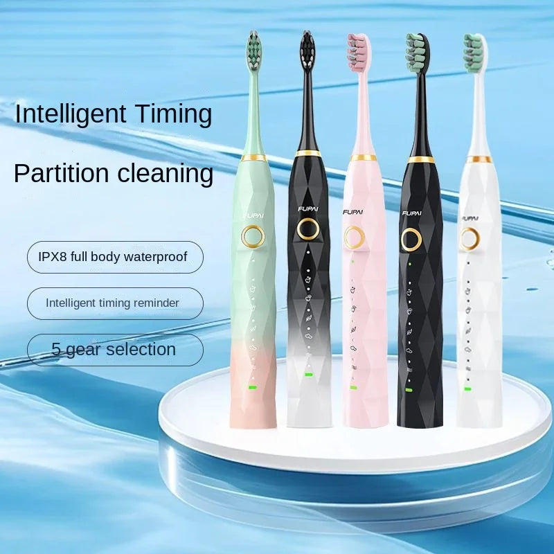 Smart Sonic Electric Toothbrush – USB, Soft Bristle