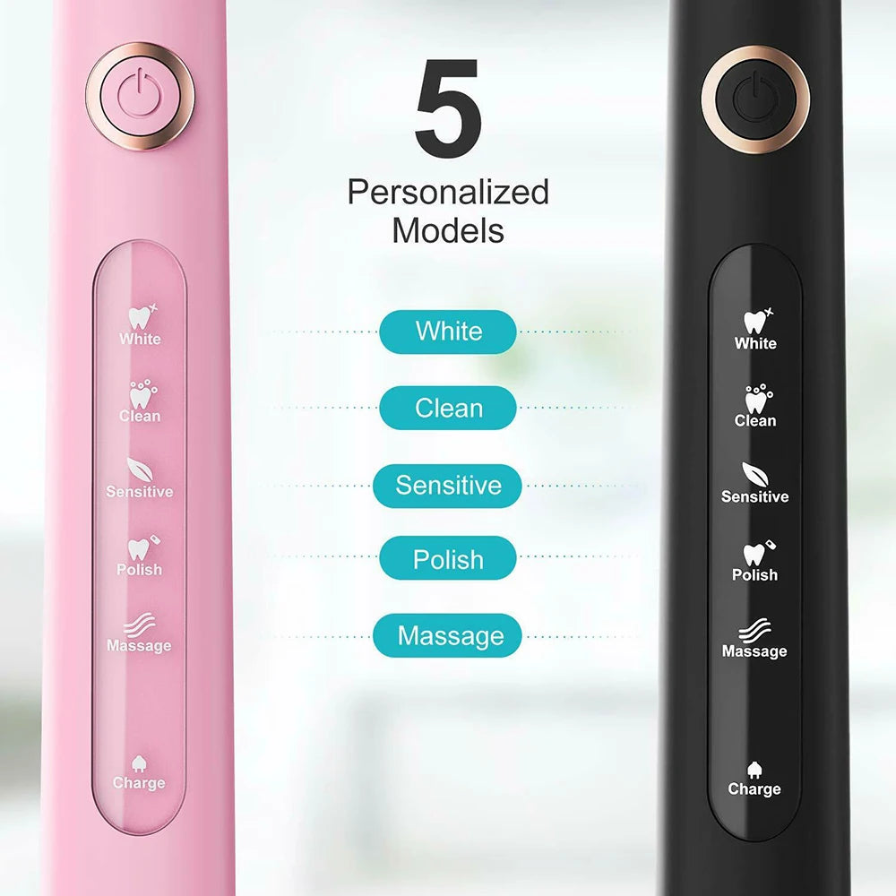 Fairywill FW-D7 Sonic Toothbrush Set – 5 Modes, USB