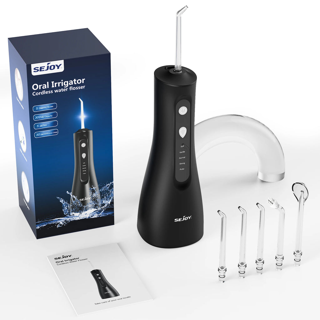 Sejoy Water Flosser – 300ML, 5 Modes, Waterproof