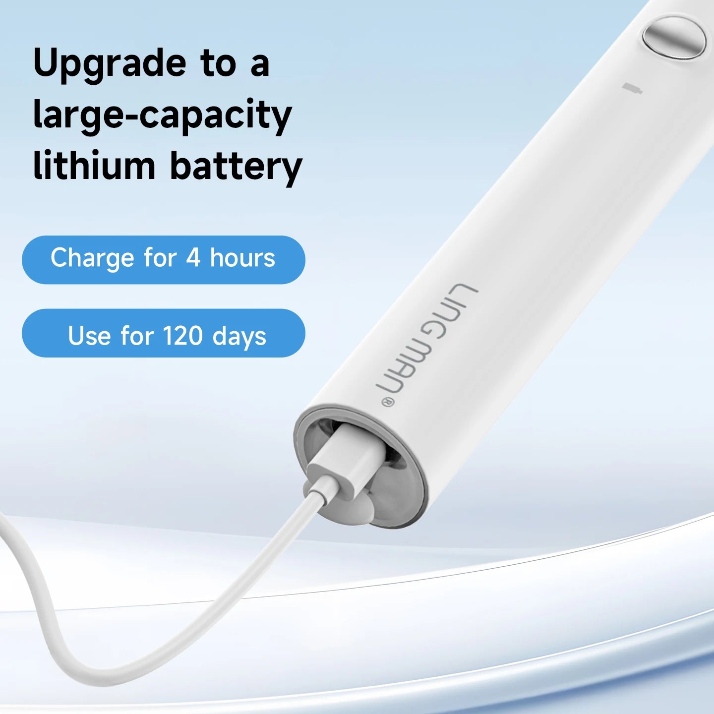 Sonic Electric Toothbrush – 8 Heads, 6 Modes, USB Rechargeable