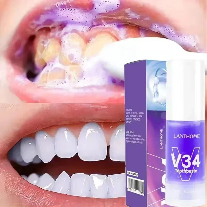 V34 Purple Whitening Toothpaste