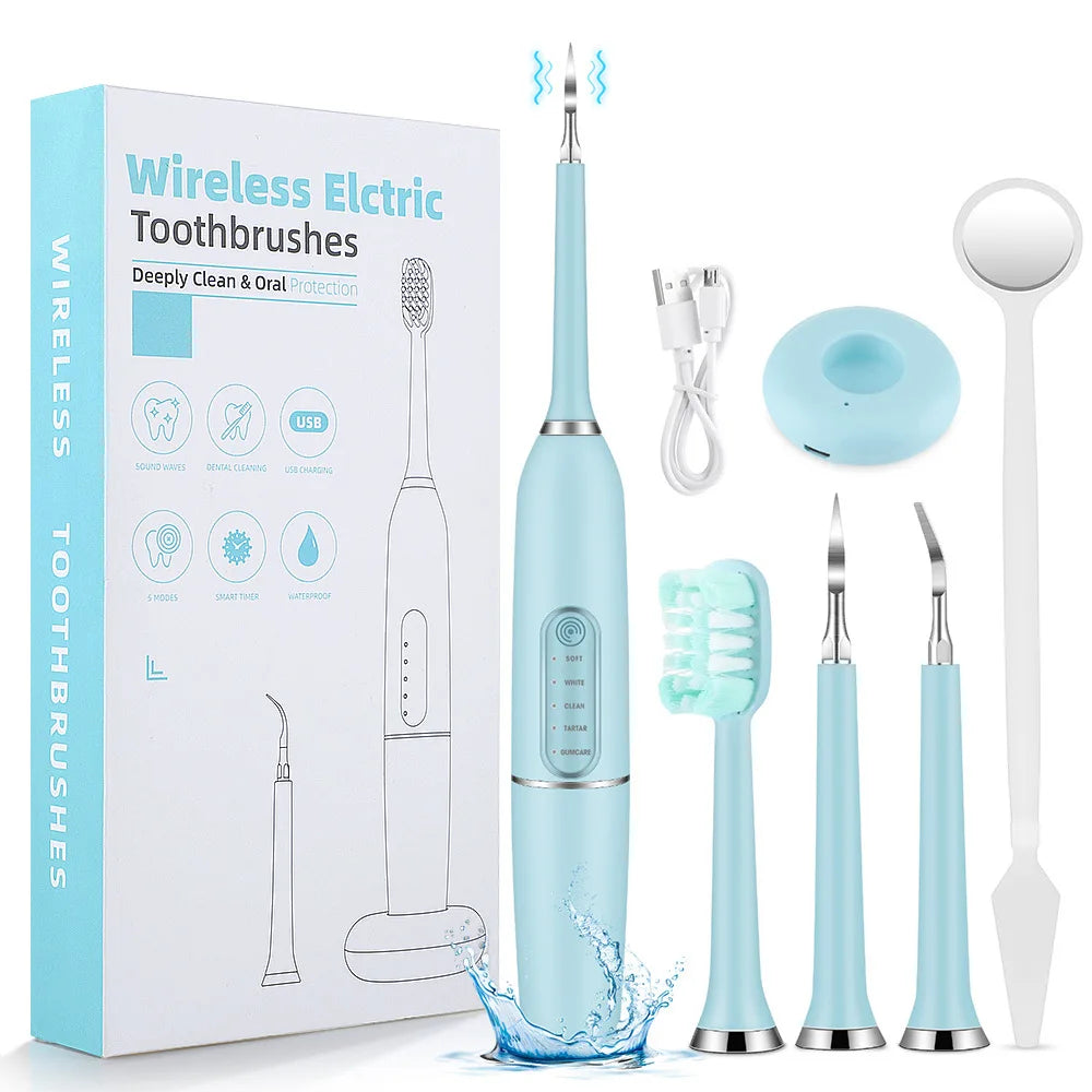 Sonic Toothbrush – 8 Heads, 5 Modes, Travel Case
