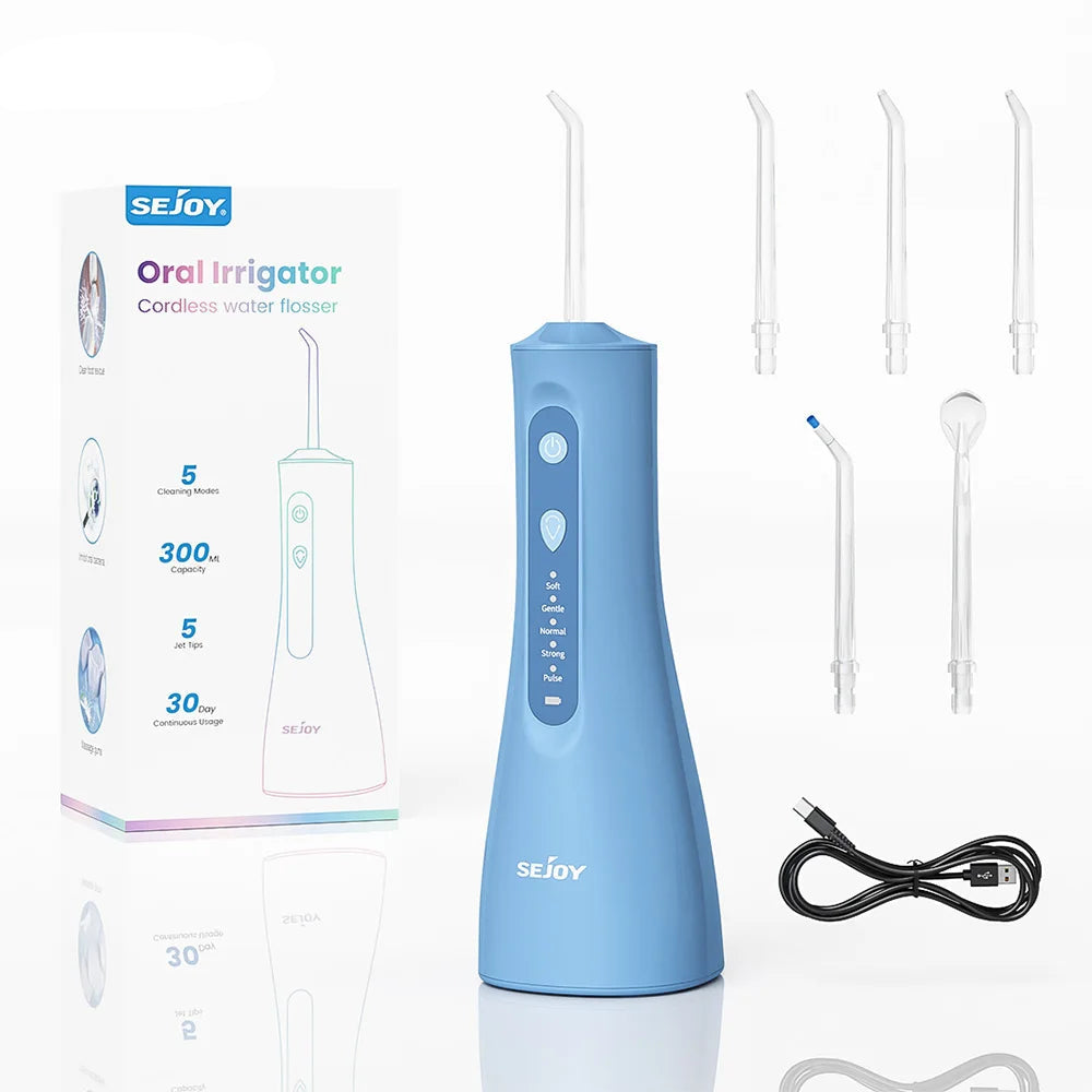 Sejoy Water Flosser – 300ML, 5 Modes, Waterproof