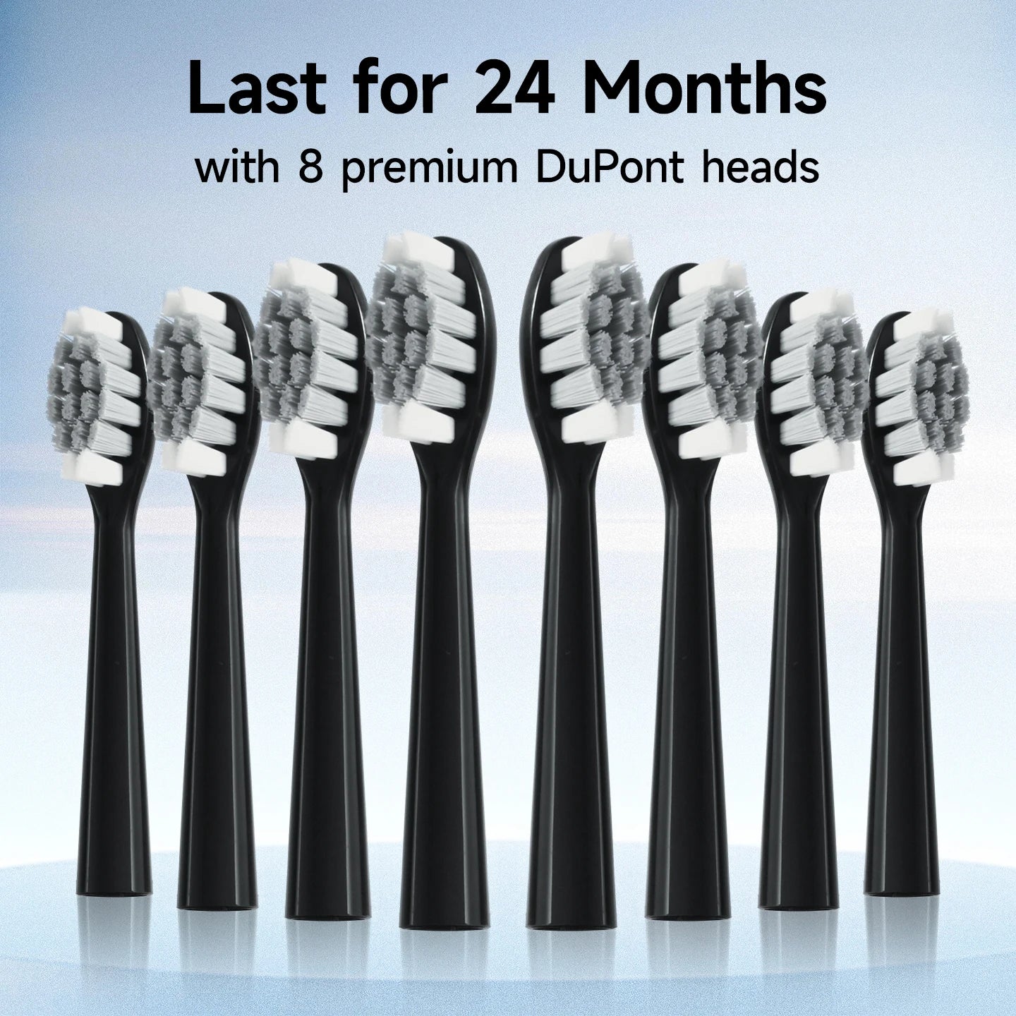 Sonic Electric Toothbrush – 8 Heads, 6 Modes, USB Rechargeable