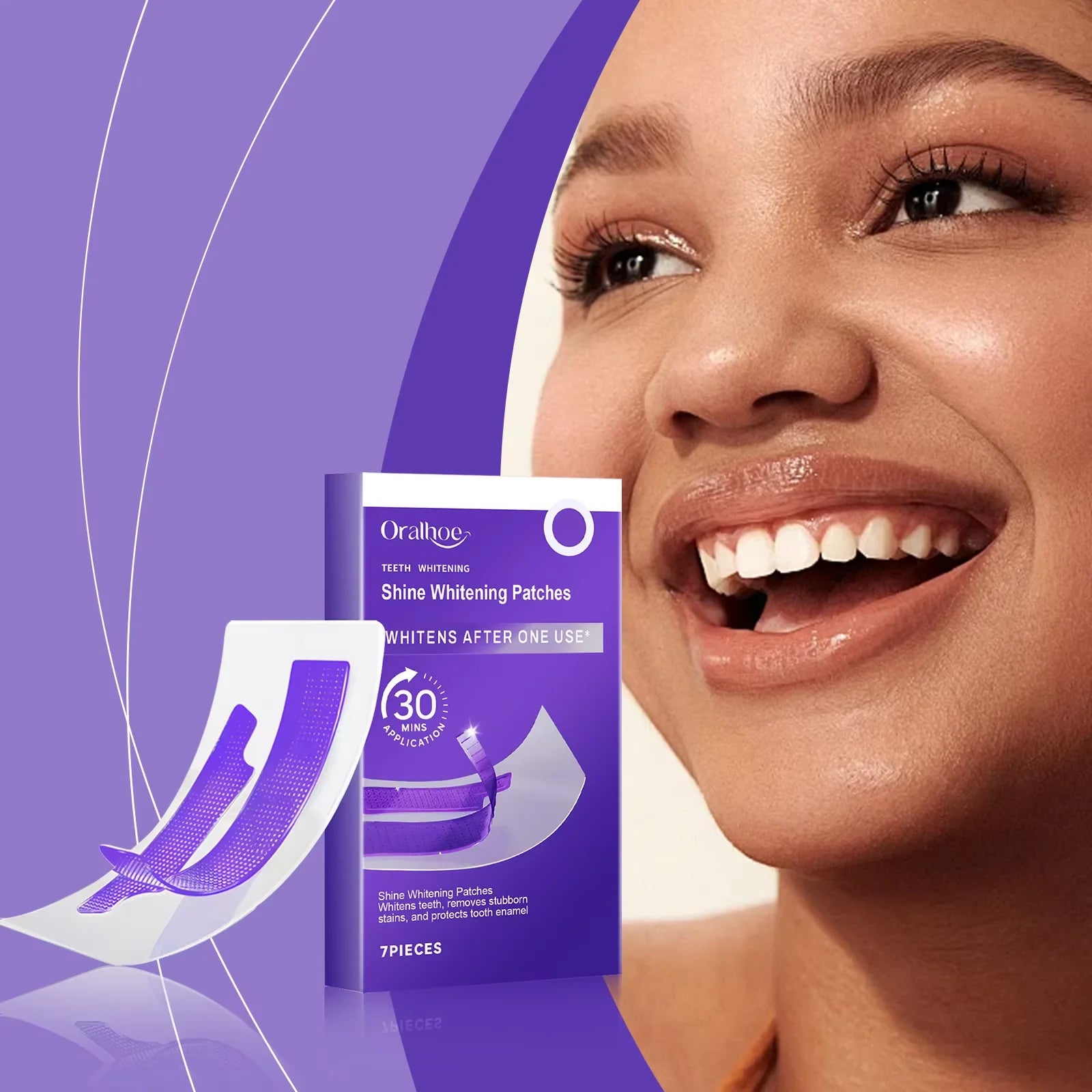 Purple Teeth Whitening Strips
