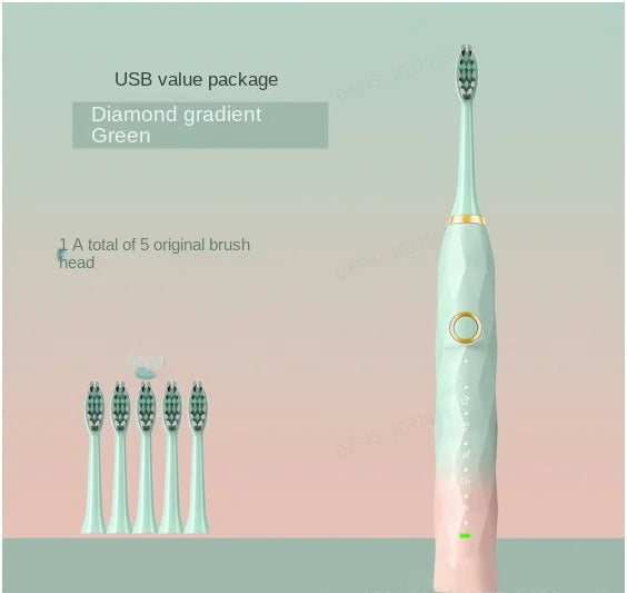 Smart Sonic Electric Toothbrush – USB, Soft Bristle