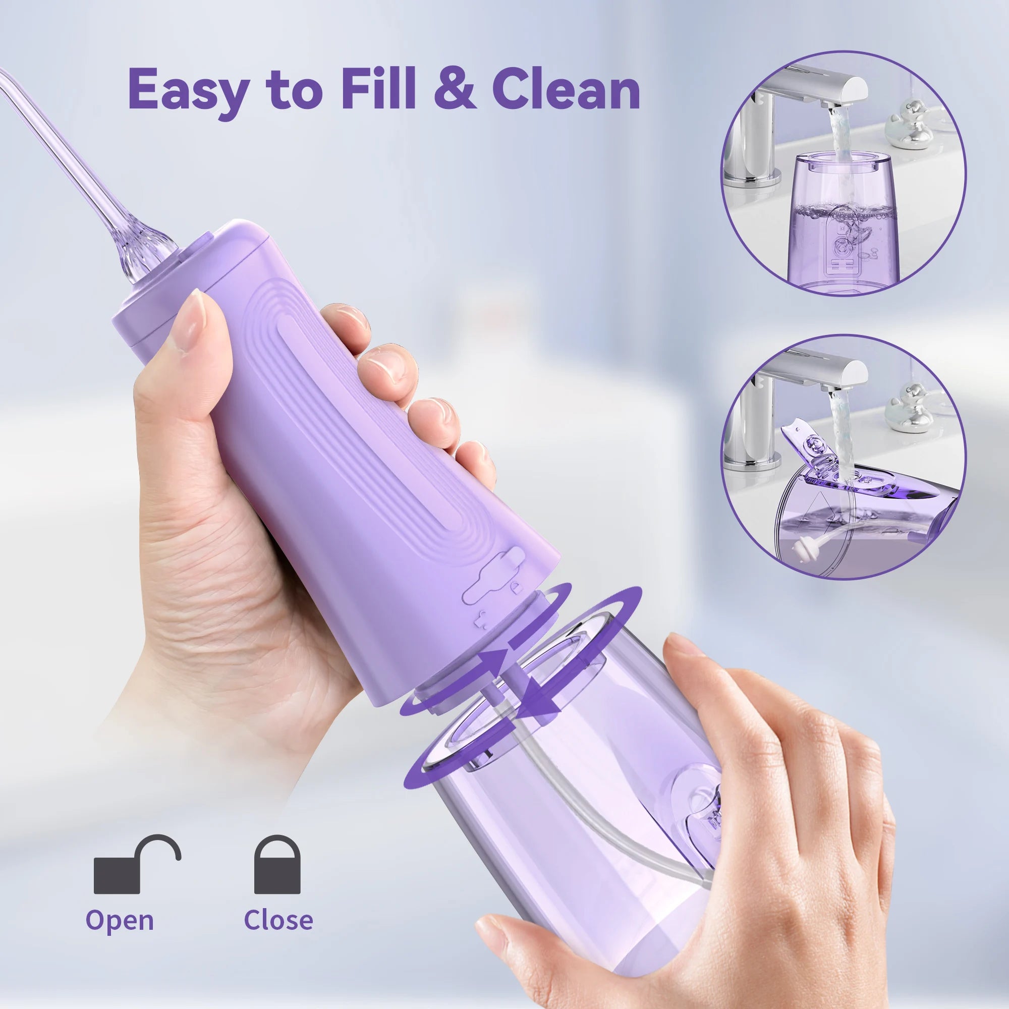 SEJOY Oral Irrigator – 4 Modes, IPX7 Waterproof