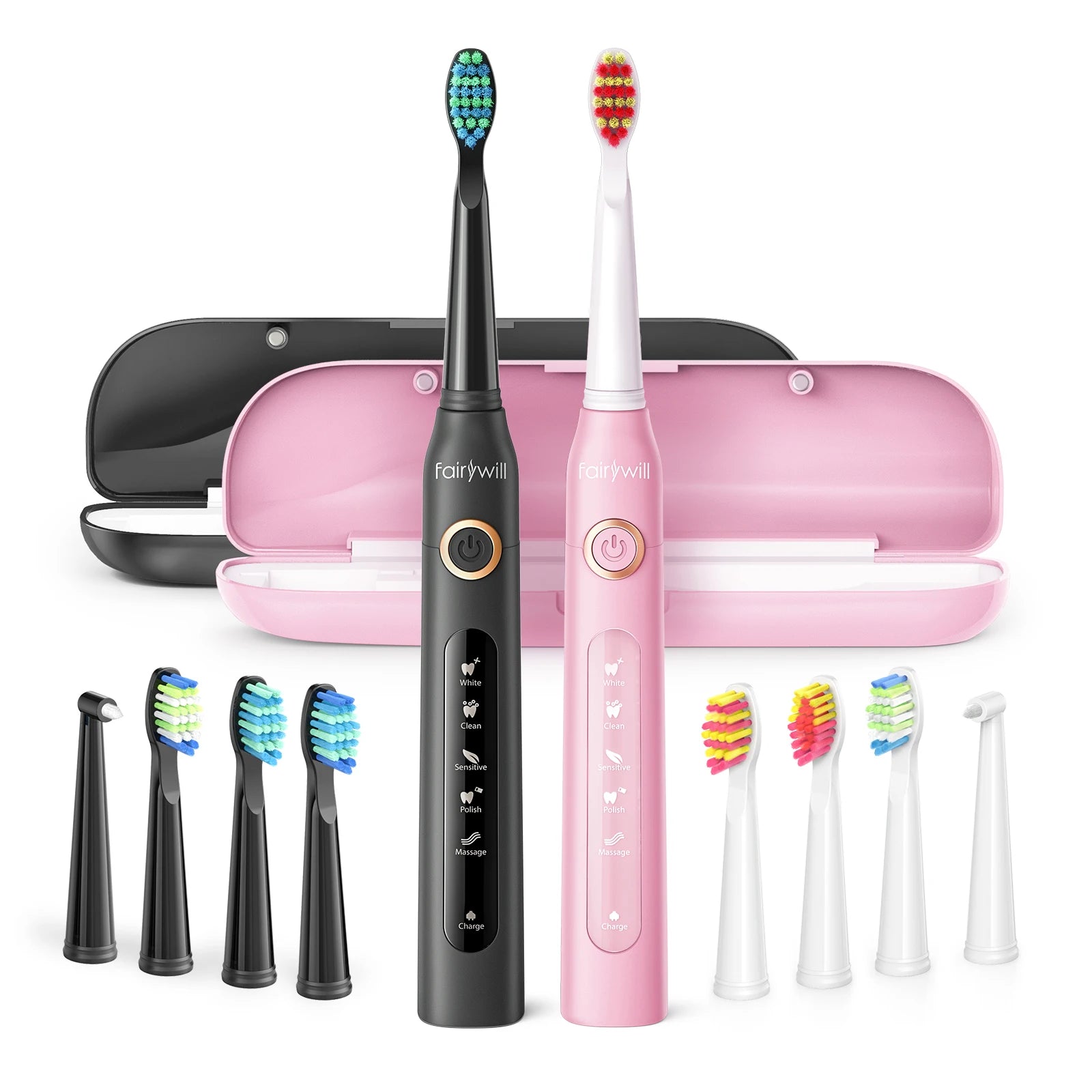 Fairywill FW-D7 Sonic Toothbrush Set – 5 Modes, USB