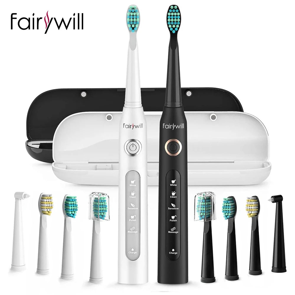 Fairywill FW-D7 Sonic Toothbrush Set – 5 Modes, USB