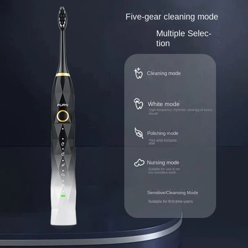 Smart Sonic Electric Toothbrush – USB, Soft Bristle